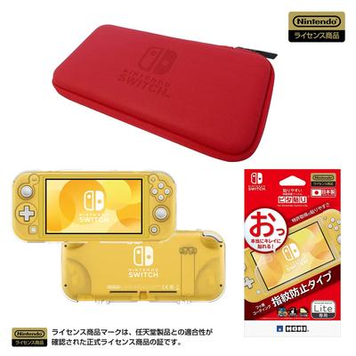 Hori для Nintendo Switch Lite тонкий жесткий чехол красный ПК жесткий чехол ЖК-экран защитная пленка Pita Paste Set Nintendo Switch + + [для Lite]