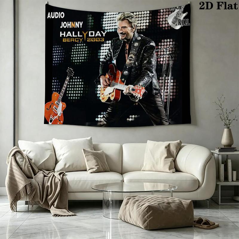 Johnny Wall Tapestry Aesthetic Wall Hanging Printed Fabric Blanket Decorative Tapestries for Bedroom Living Room Home Decor