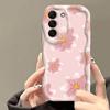 Милый Чехол для Телефона с Рисунком Розовых Цветов для Samsung Galaxy S26 Ultra S25 Plus S24 FE S22 S23 A56 A55 A37 A36 A27 A26 A16 Мягкий Чехол
