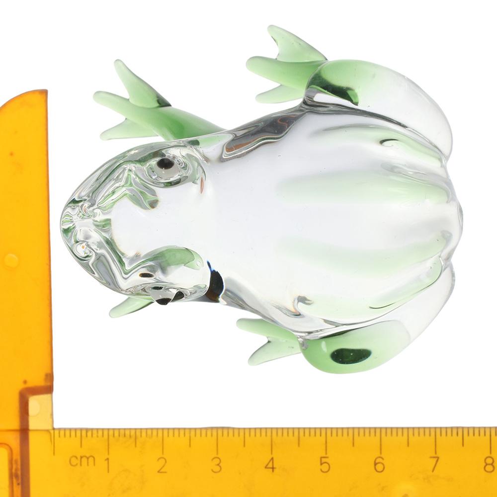 Crystal Home Decoration Ornaments Green Frog Ornament Pretty Glass Ornament Home