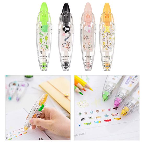 Бесконечная декоративная ручка Мультяшные животные Пресс-типа Кружева Корректирующая лента DIY Скрапбукинг Дневник Декоративная ручка