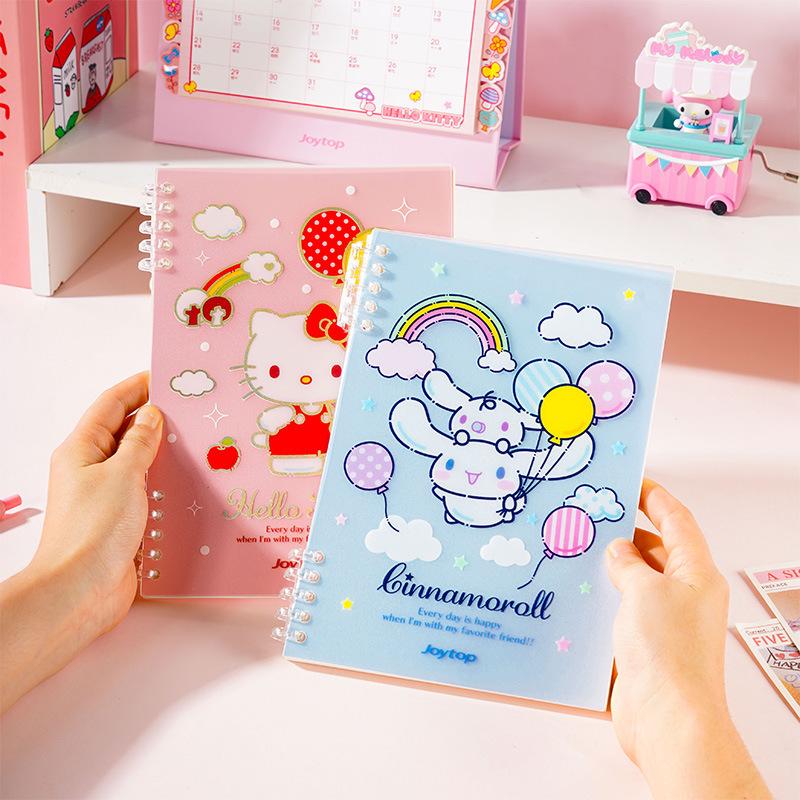 Yue Mu Sanrio A5 Милый Мультяшный Блокнот-Папка на Кольцах с Линованными Страницами