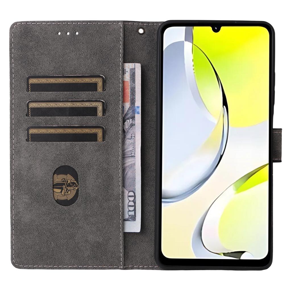 Для ZTE Blade A76 5G Чехол-кошелек с RFID-блокировкой из ПУ кожи Чехол для телефона Подставка с ремешком