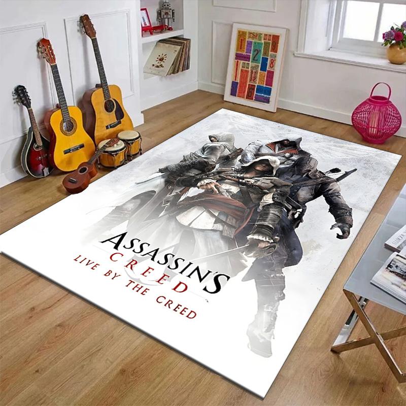 Assassin's Creed Printed Area Rug Carpet for Bedroom Living Room Home Decor Rugs Mat Non Slip Mat Rug for Bedside