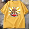 Capybara Cotton T-shirts Casual Unisex's Clothes Oversized Short Sleeves Tees Summer Japanese Streetwear 90s Animal Graphic T Shirts