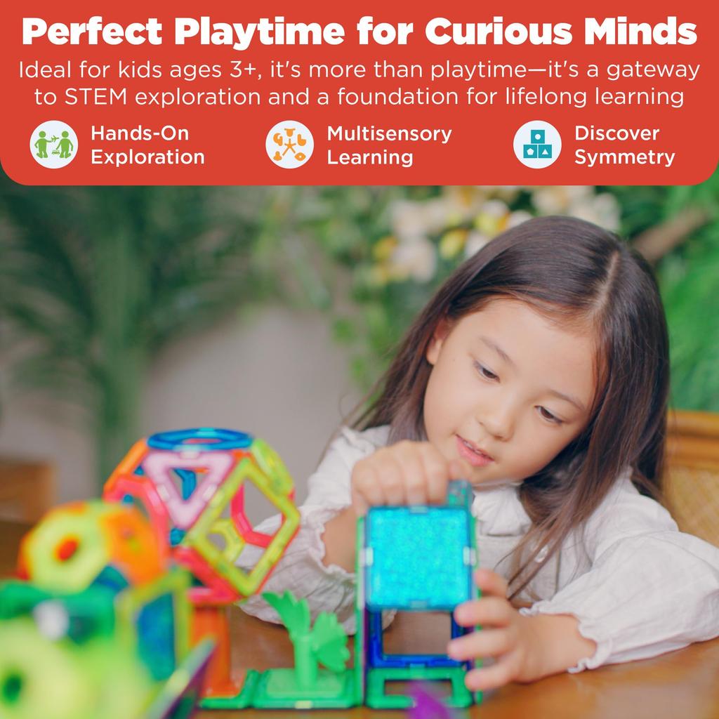 BorneLund MAGFORMERS Candy Garden Set [27 предметов] Развивающая игрушка для детей от 3 лет, магнит, магнитный блок, MF703021