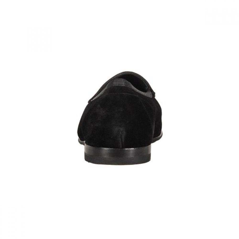 Loake Black Suede Lifestyle Belgian Loafer