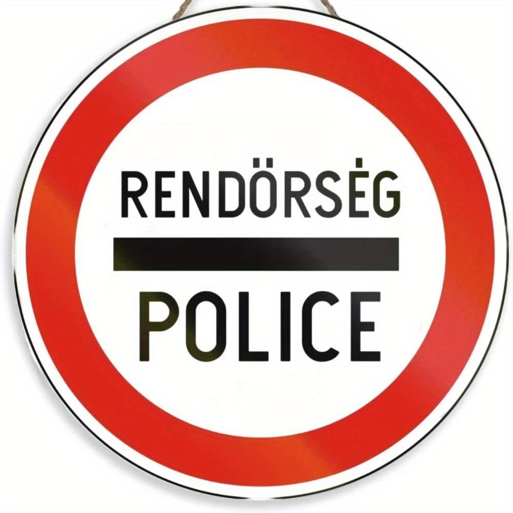 1 шт. 2d плоский круглый деревянный знак - 20 см Посторонним вход воспрещен Предупреждение Видеонаблюдение Настенный плакат Доска Двор Жесткий Знак Безопасности