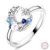 New 925 Silver Open Ring Hollow Rose Infinite Love Simple Ring Women Wedding Engagement Party Jewelry Gift