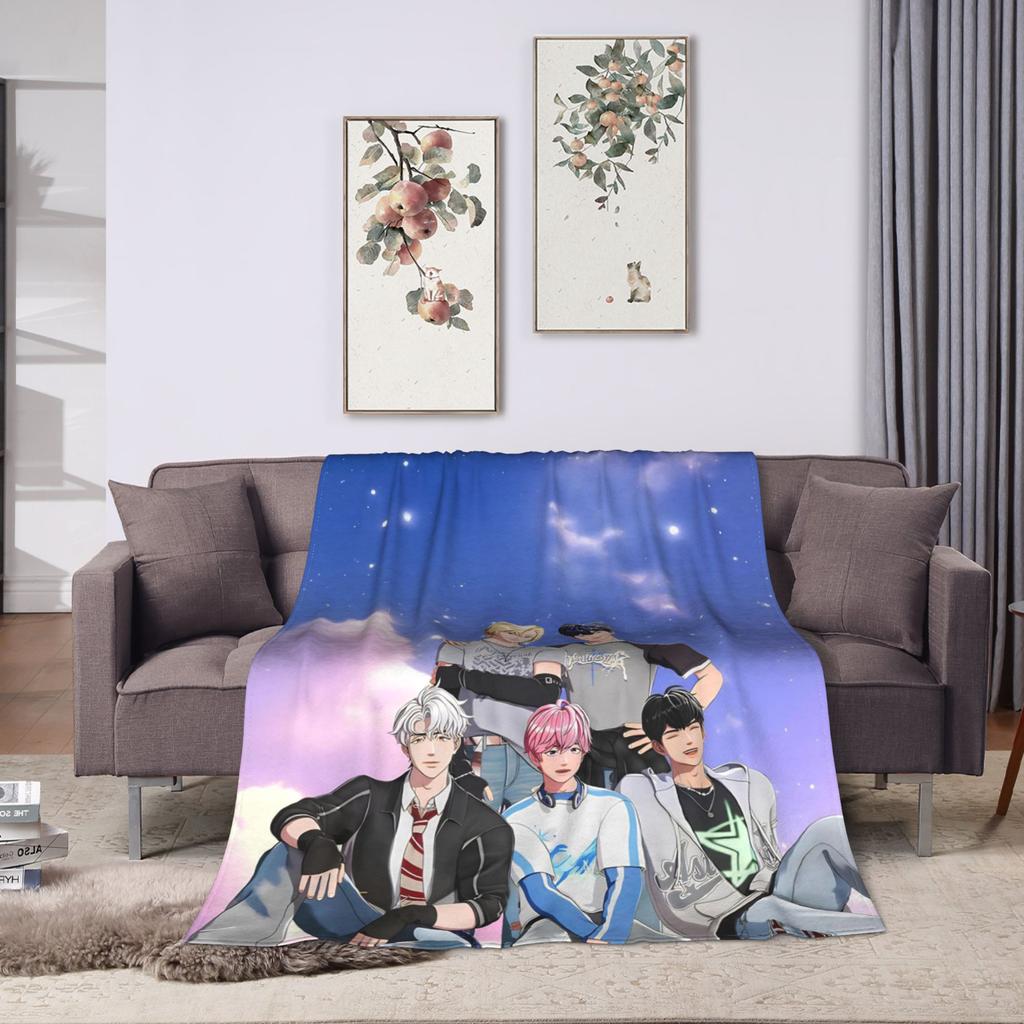 Kpop PLAVE Caligo pt Blanket Travel Flannel Throw Blanket For Bedroom Super Warm Custom Quality Bedspread Gift Idea