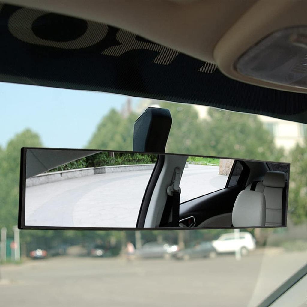 1/2 Pcs Clip On Curved HD Panoramic Rearview Mirror Anti Fog Anti Glare Wide Vision Mirror Auto SUV Truck Safe Driving Accessory Interior Mirrors6