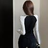Спецодежда, женские футболки с длинными рукавами и застежкой-молнией, сексуальные женские топы с внутренней стороны, футболки для девочек Y2K, велосипедная футболка для женщин