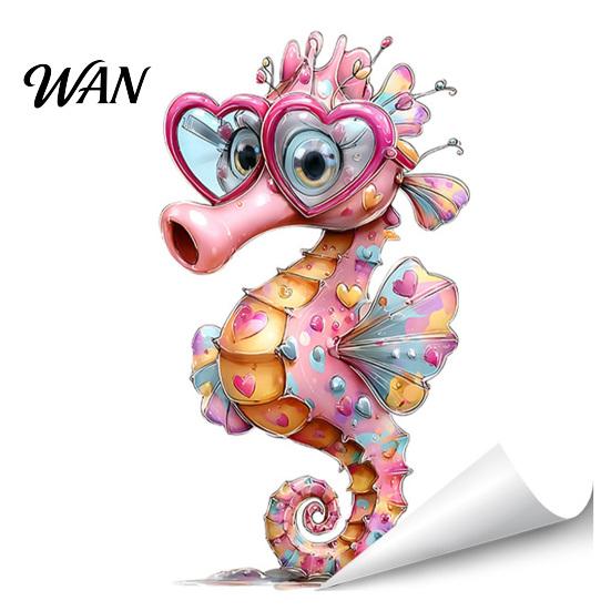 Non-damaging Glass Sticker under The Sea Mermaid Window Clings Ocean Animal Whale Turtle Octopus Static Cling Decal Seahorse Anti-Collision