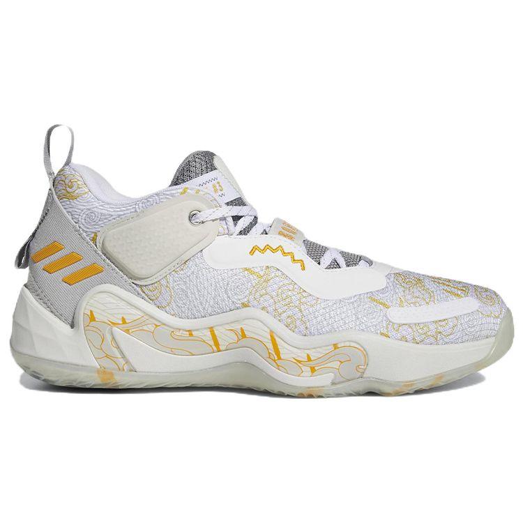 adidas ДОН. Выпуск №3 Мужские кроссовки Three Kingdoms Белая обувь — Белая команда — Университетская — Золото HQ4502