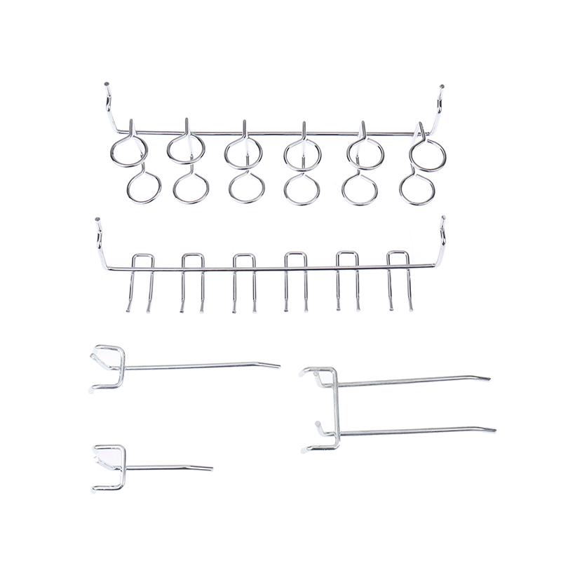 Ассортимент крючков для перфорированной доски, 81 шт., с ящиками для перфорированной доски, замками, инструментами, органайзерами