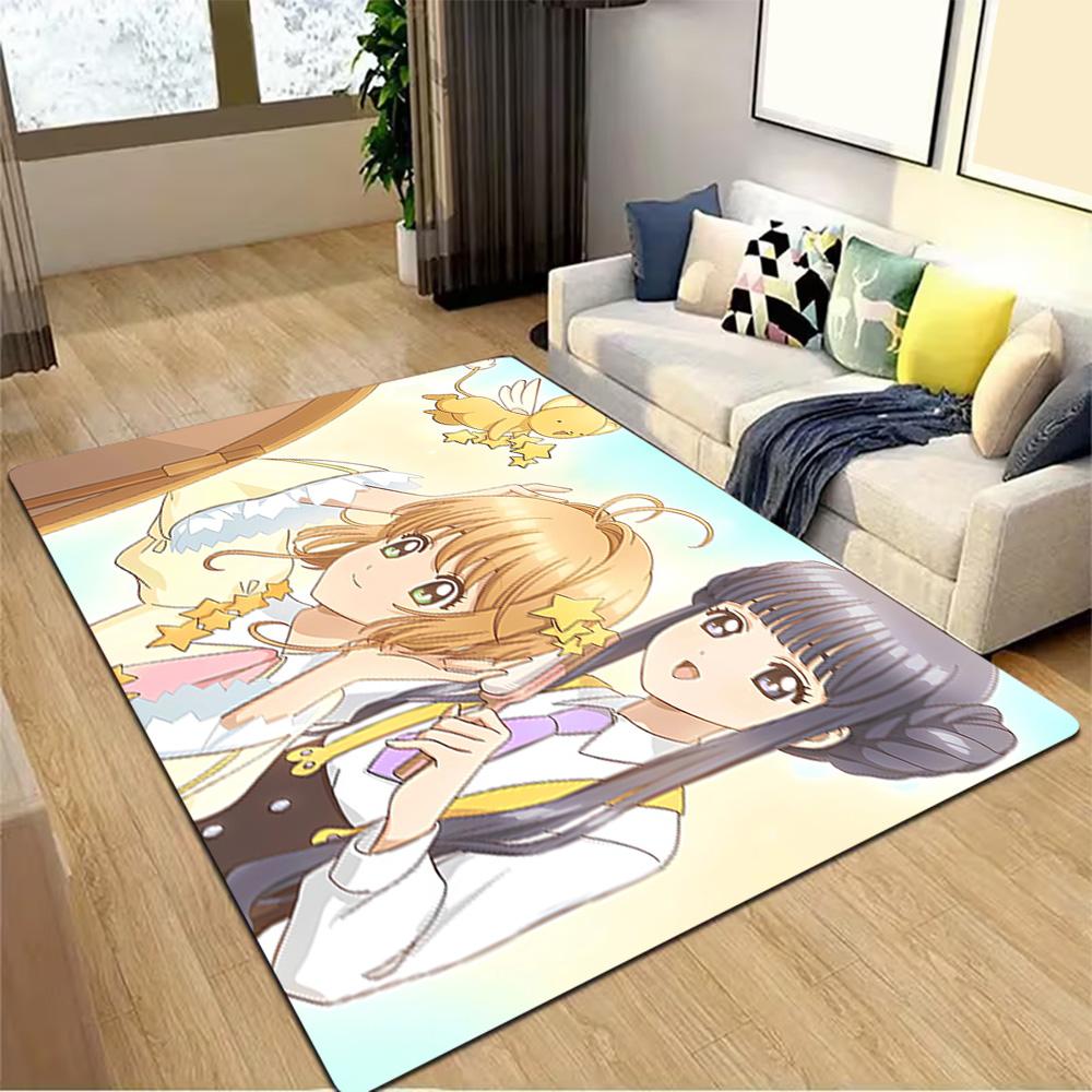 Аниме Cardcaptor Sakura Косплей Костюм Набор Украшение, Ковер, Гостиная, Спальня, Нескользящий, Квадратный ковер