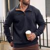 Men's Jacquard Knitted Sweatshirt for Autumn and Winter, Large Size 5XL Outdoor Casual Stand-up Collar Long-sleeved Pullover
