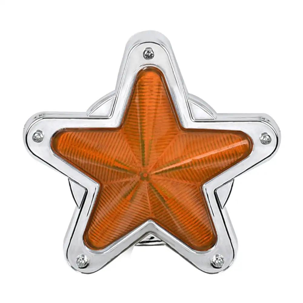 Красный габаритный фонарь в форме сердца, бабочки и звезды, указатель поворота, 24 В, светодиодный аксессуар для автомобилей, фургонов, грузовиков, прицепов, квадроциклов