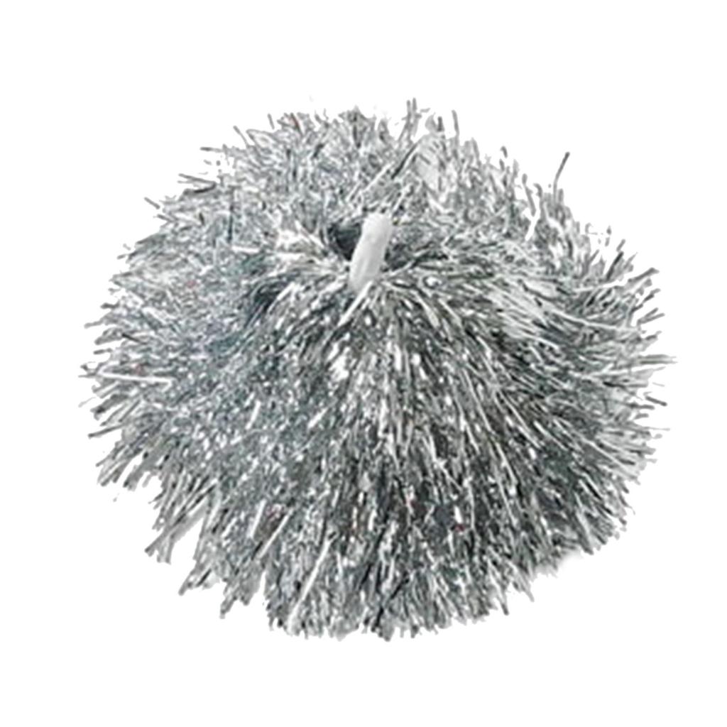 1PCS Cheerleading Pom Poms With Straight Handle Cheering Props For Aerobics Dancing School Sports Game