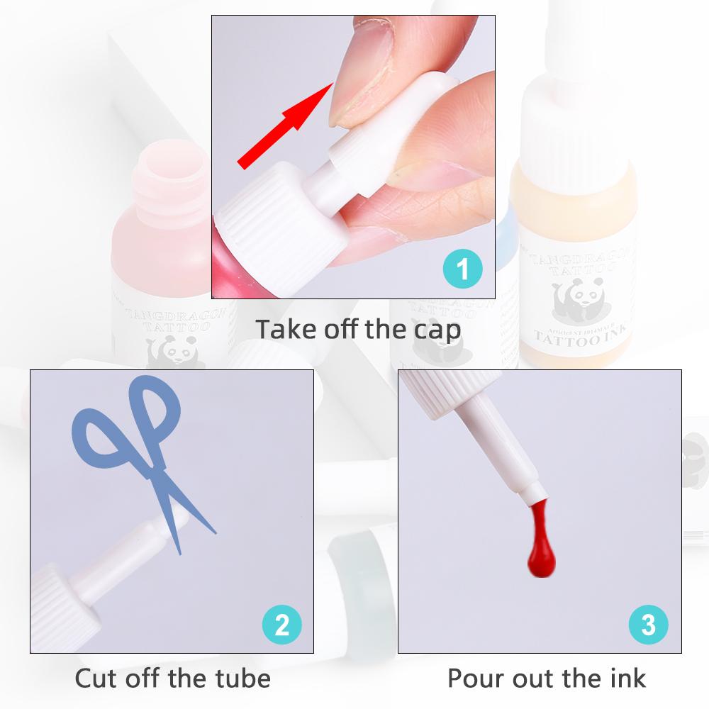 Полный комплект тату-машинок PHOENIXY для начинающих, состоящий из двух частей, с иглами для питания татуировки, чернилами и расходными материалами