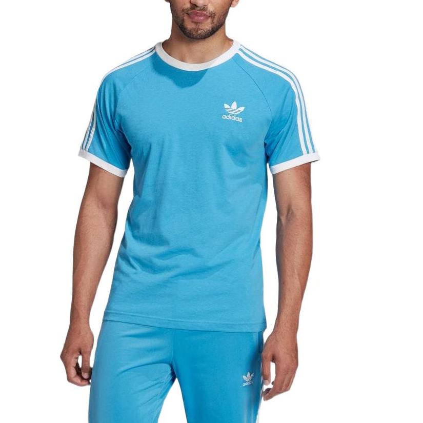 adidas Оригиналы TRACE CALIFORNIA Футболки Мужские Синие С Круглым Вырезом Умеренный Прямой Крой HB9527