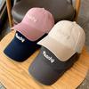 Корейская девушка Бейсболка с козырьком Мягкий хлопок Snapback Козырек от солнца Кепка для улицы Сладкая персиковая Вышивка букв Бейсбольная кепка для женщин