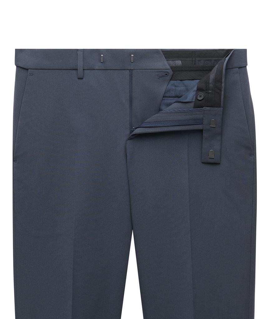 MUSINSA STANDARD Tapered Turn-Up Hidden Banding Crop Slacks [Blue Gray]