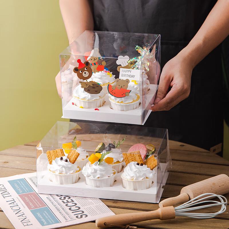 Transparent Cupcake & Muffin Packaging Boxes