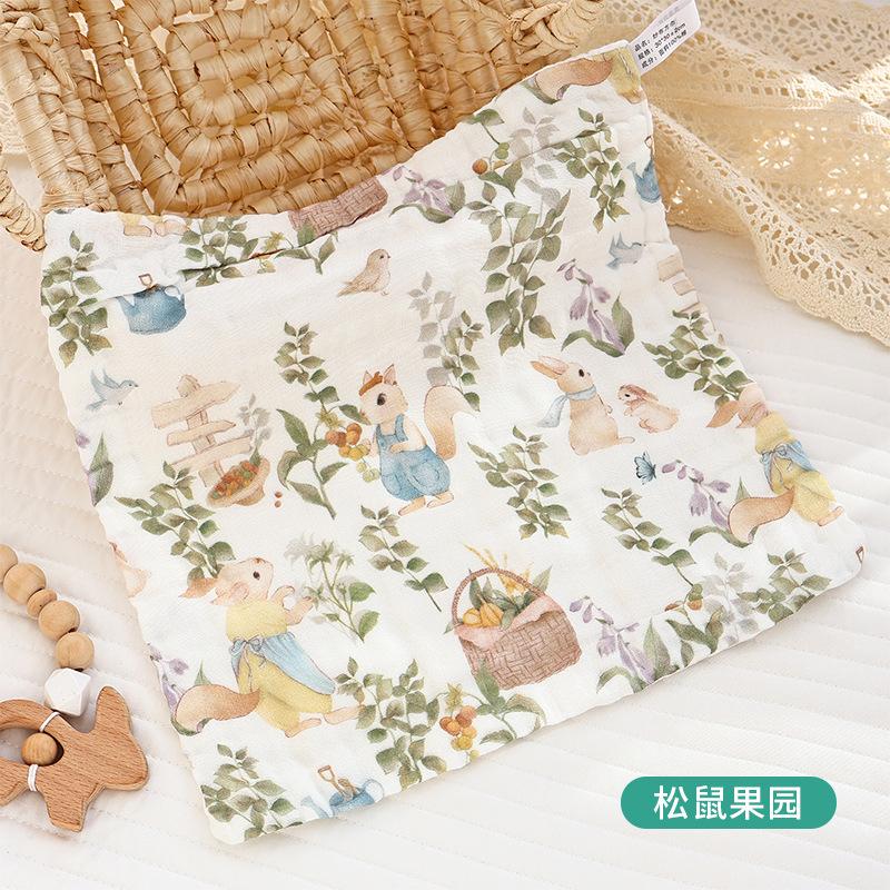 Class A Cotton Yarn Six-layer Newborn Children's Super Soft Burp Small Square Towel Baby Gauze Face Towel