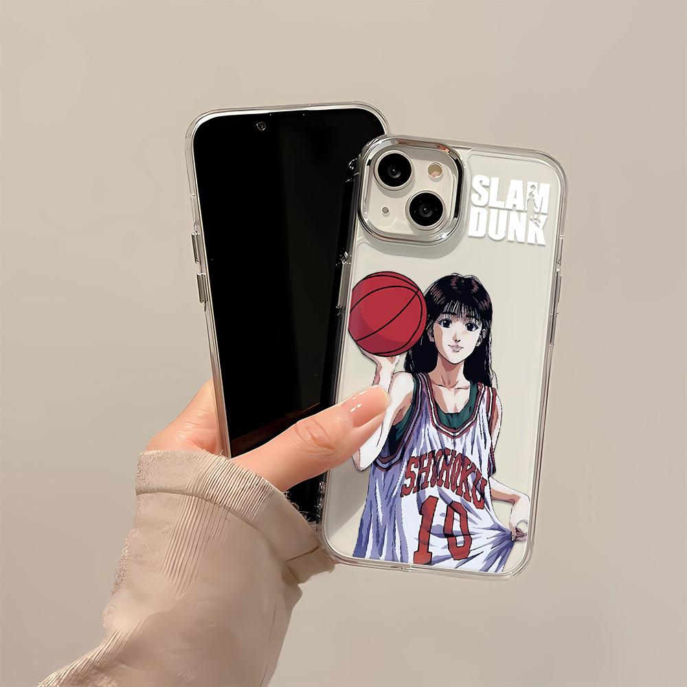 SLAM DUNK Phone Case For IPhone 14 13 11 12 Pro Max XR XS Max X 7 8 14 Plus SE 2020 2022 Soft TPU Clear Shockproof Back Cover