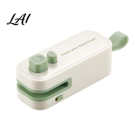 Kitchen Gadgets for Food 2 in 1 Mini Bag Sealer with Cutter Compact Handheld Reusable Snack Packaging Magnetic Back Moisture-proof Heat Seal Machine