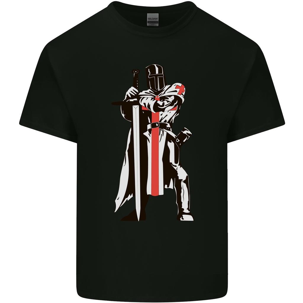 St Georges Day Knights Templar Sword Mens Light Cotton T-Shirt