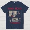 Classic 90's Horror Movie Paris Texas Graphic Print T-shirt Vintage Washed Cotton Men Women Summer Streetwear Oversized New Tees