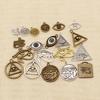 8 Pieces The Eyes Of Horus Necklace Pendant Charms Pendants For Jewelry Making HJ171