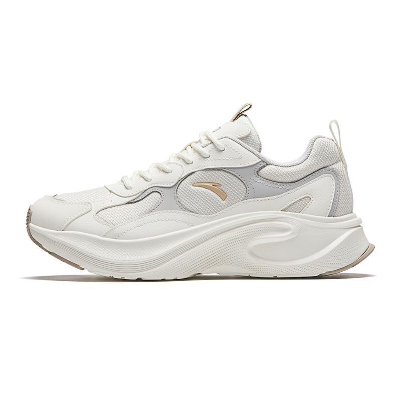 Anta Comfortable Slip Resistant Durable Low Top Casual Running Shoes Men Sneaker White Gray 112448813-11