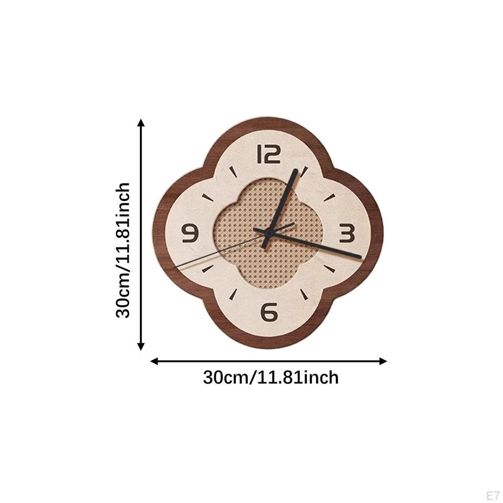 Wall Clock Hanging Art Modern Easy To Read Silent Non Ticking Home Decor Ornament