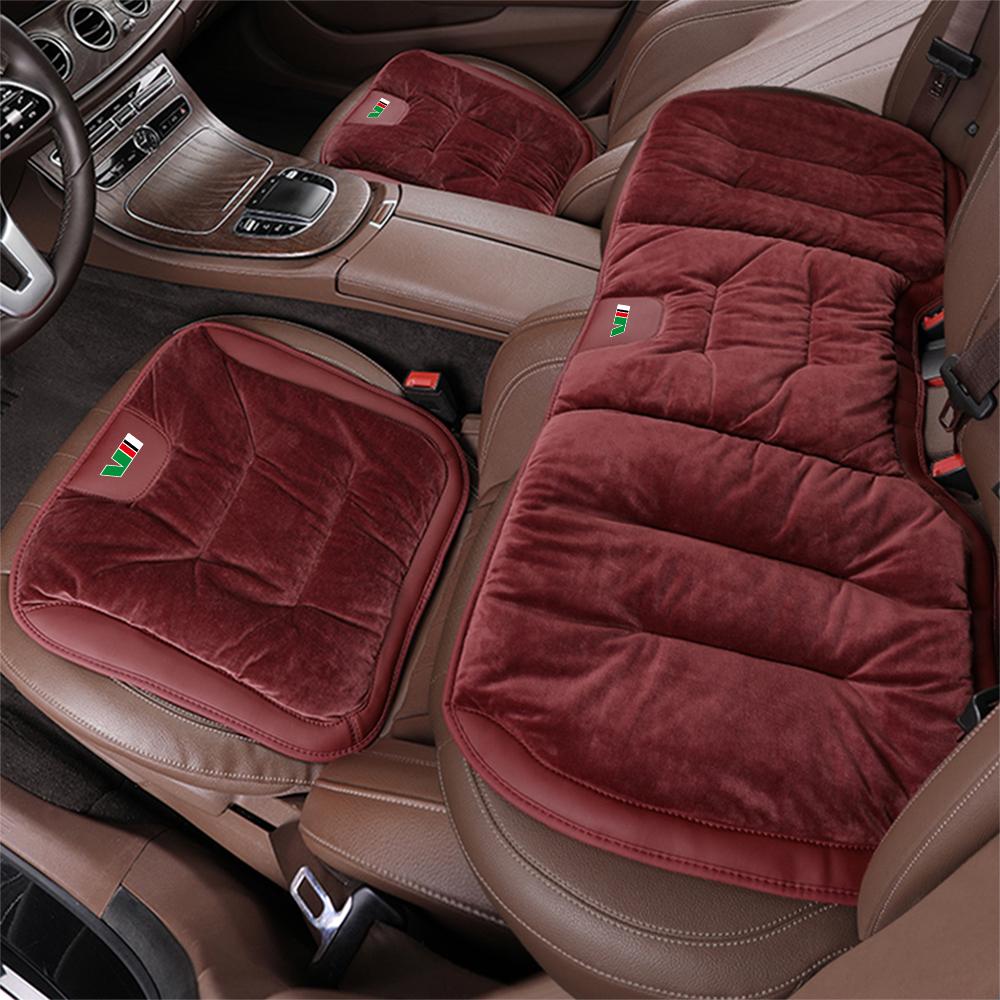 JNK3 Car Seat Cover Auto Chair Front Rear Flannel Warm Breathable Cushion For Skoda Octavia MK2 MK3 2 A7 Fabia Karoq Kodiaq VII Rapid