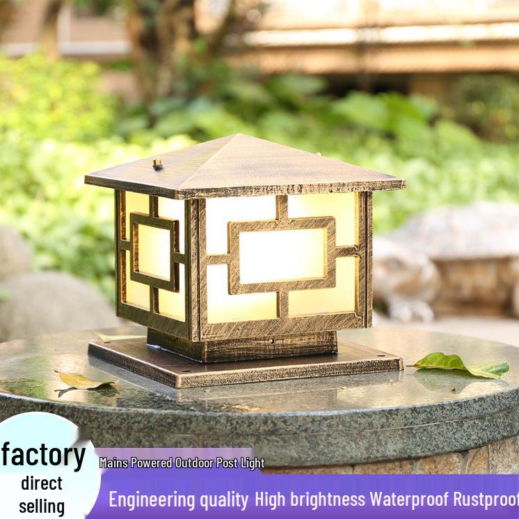 Водонепроницаемые уличные фонари для ворот и столбов для вилл, парков и жилых комплексов