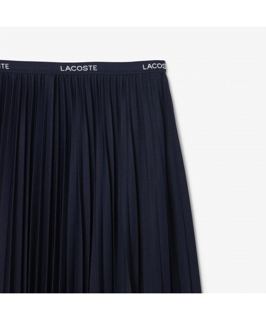 Lacoste Women'S Long Pleated Poly Long Skirt Jf1402-55N 166