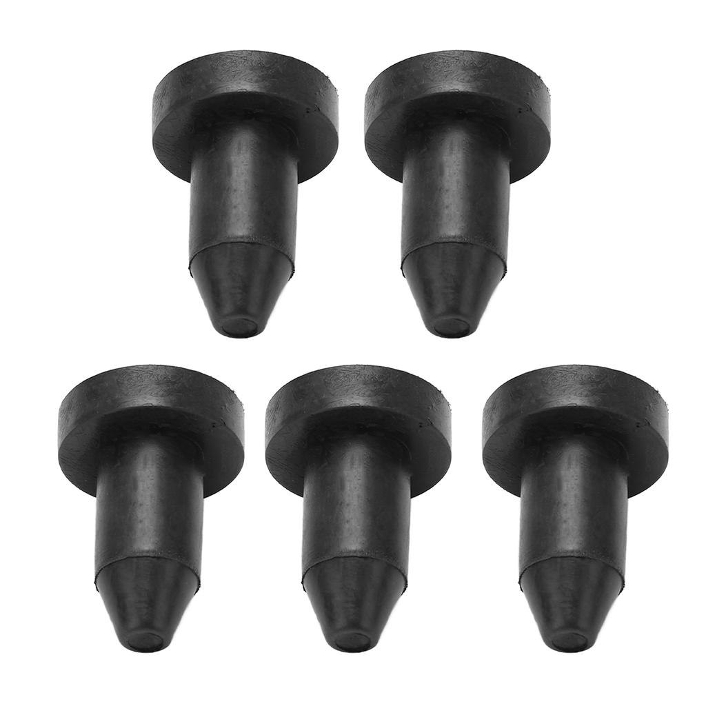 10pcs Kayak Drain Plug Kit Silicone Black 1.25in Length Universal Drain Holes Bung for Fishing Boats