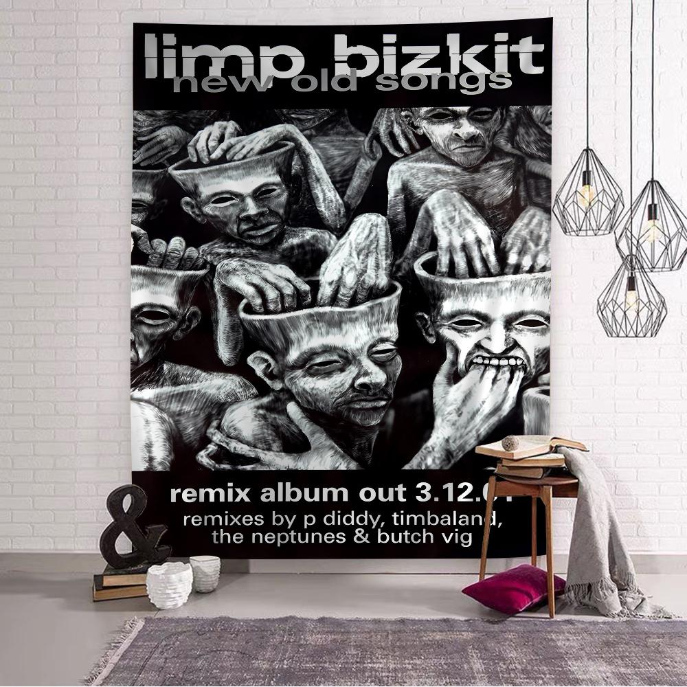 Limp Bizkit Band Cartoon Tapestry Bohemian Wall Tapestries Mandala Wall Hanging Sheets