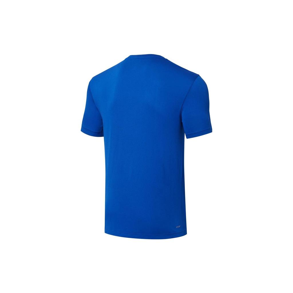 Li Ning Table Tennis Rookie Series Logo Round Neck Quick-Dry Short Sleeve T-Shirt Unisex Tops Bright-Blue ATST033-2