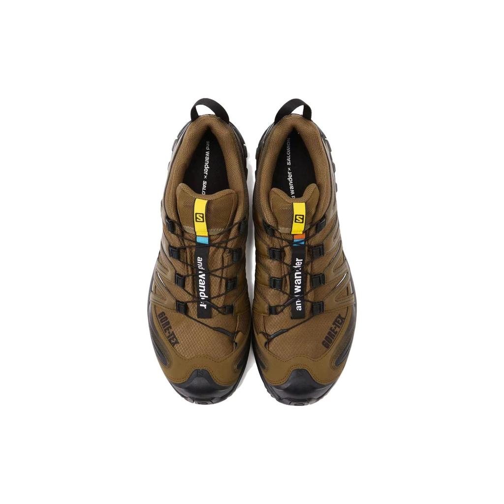 And Wander x SALOMON XA PRO 3D Slip Resistant Low top Outdoor Shoes Men's Brown 474121