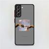 Матовый чехол с изображением цветов и сердца для Samsung Galaxy S22 S20 S21 FE S10 S9 Plus S8 Capa Note 20 Ultra 10 Lite Phone Fundas
