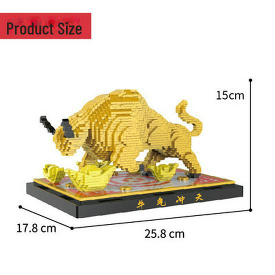 Набор микроконструкторов Boshixing Diamond - Пробуждение льва (793 шт.) Набор для DIY