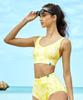 XEXYMIX Black Label Signature Топ-бра для повседневной жизни Цветочный Sunny Lime Wt4378H