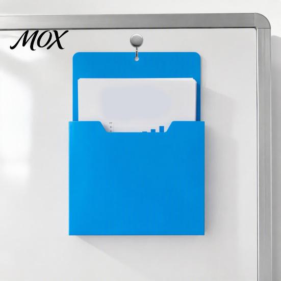 Home Office Filing Wall Mounted File Pocket Organizer, 1.18 Inch Deep Compartment, A4 Document Organizers Plastic Hanging Holder for School