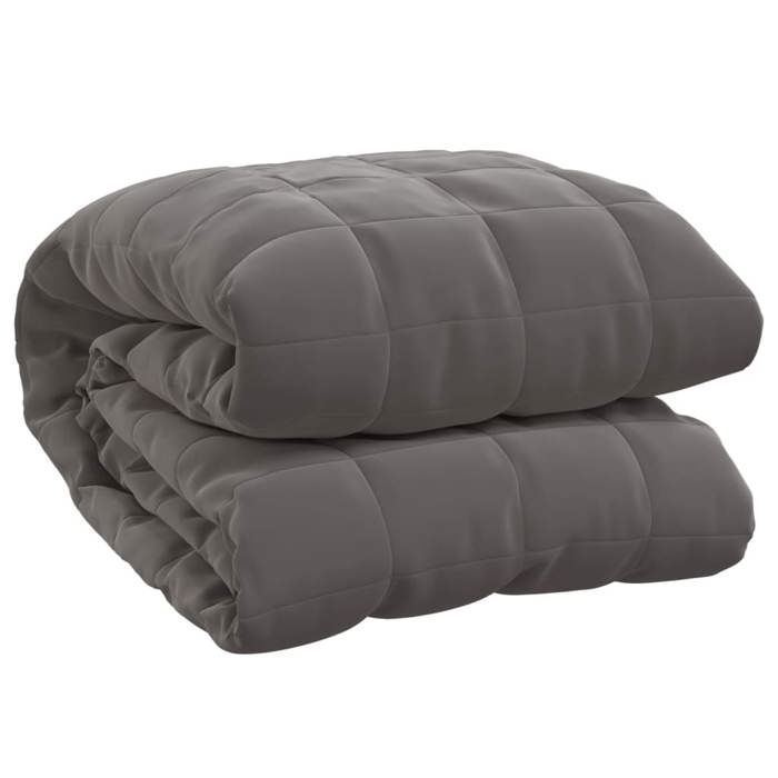 VidaXL Weighted Blanket Grey 235x290 Cm 11 Kg Fabric 350786