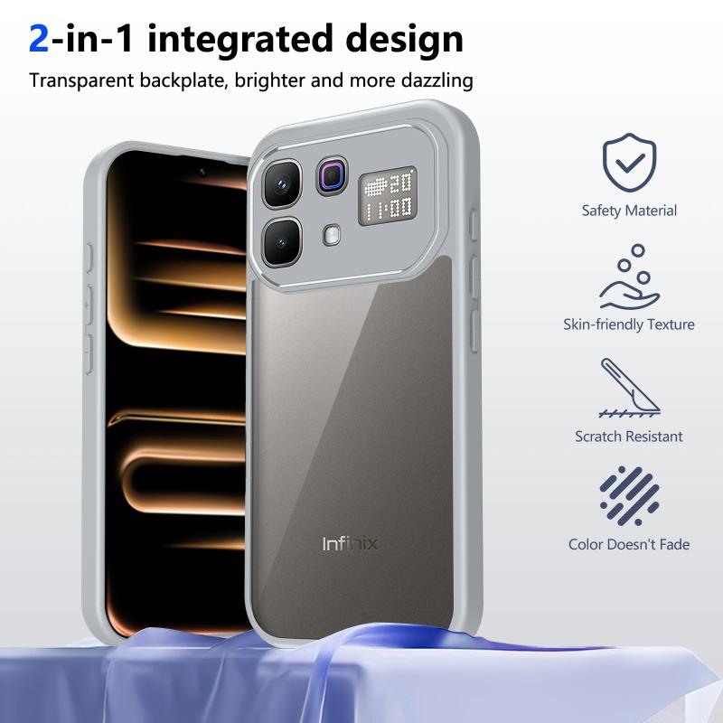 Для Infinix Note 60 Pro G Прозрачный противоударный чехол с усиленными углами для Infinix Note60 Противоударная матовая крышка с силиконовым краем