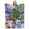 BFDI Inanimate Insanity All Characters Flannel Blanket Warm Bedding Throws for Couch Chair Travel Aesthetic Bedspread